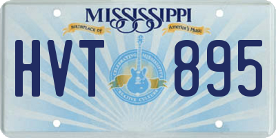 MS license plate HVT895
