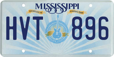 MS license plate HVT896