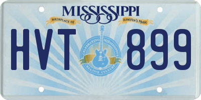 MS license plate HVT899