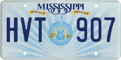 MS license plate HVT907