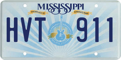 MS license plate HVT911