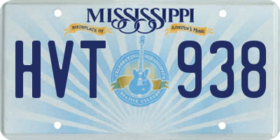 MS license plate HVT938