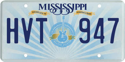 MS license plate HVT947