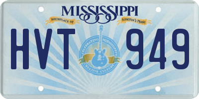 MS license plate HVT949