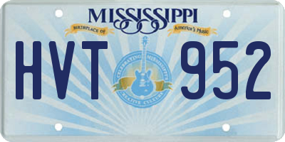 MS license plate HVT952