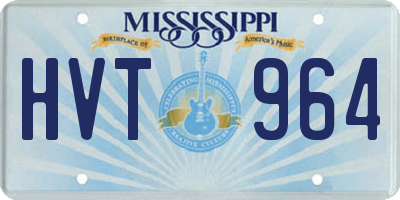 MS license plate HVT964