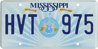 MS license plate HVT975
