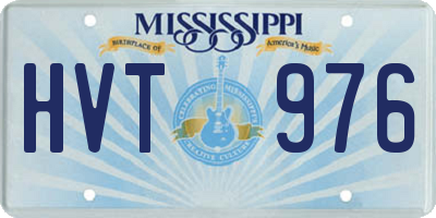 MS license plate HVT976