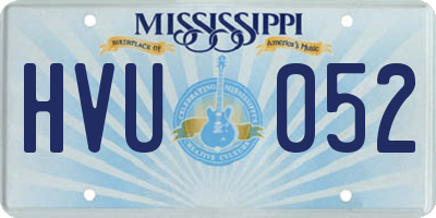 MS license plate HVU052