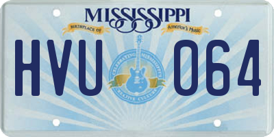 MS license plate HVU064