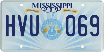 MS license plate HVU069