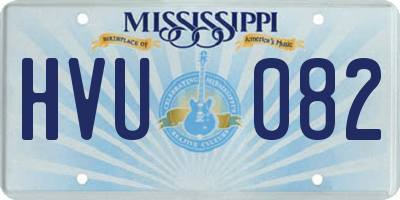 MS license plate HVU082