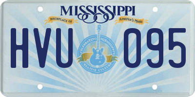 MS license plate HVU095
