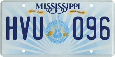 MS license plate HVU096