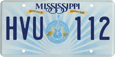 MS license plate HVU112