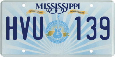 MS license plate HVU139