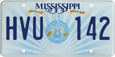 MS license plate HVU142