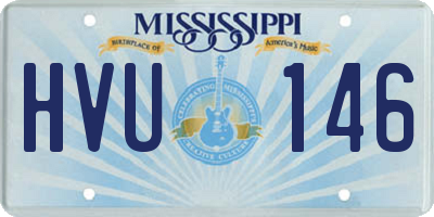 MS license plate HVU146