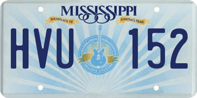 MS license plate HVU152