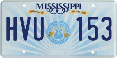MS license plate HVU153