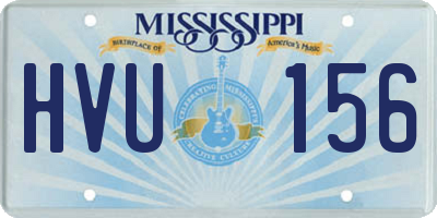 MS license plate HVU156