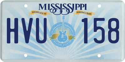 MS license plate HVU158
