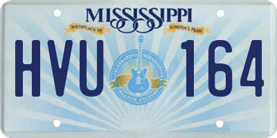 MS license plate HVU164