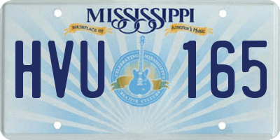 MS license plate HVU165