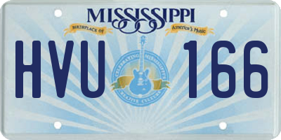 MS license plate HVU166