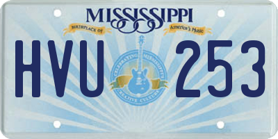 MS license plate HVU253