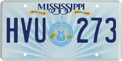 MS license plate HVU273
