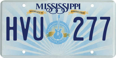 MS license plate HVU277