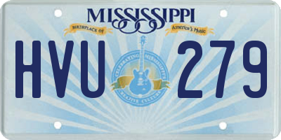 MS license plate HVU279