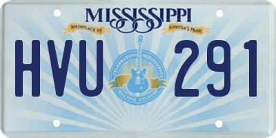 MS license plate HVU291