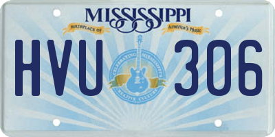 MS license plate HVU306