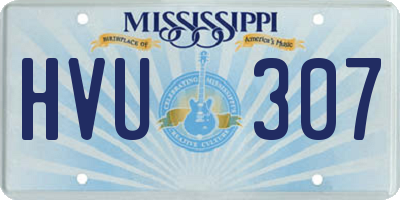 MS license plate HVU307