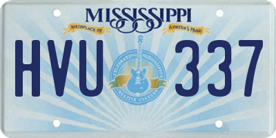 MS license plate HVU337