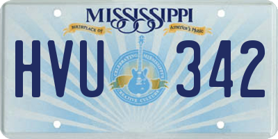MS license plate HVU342