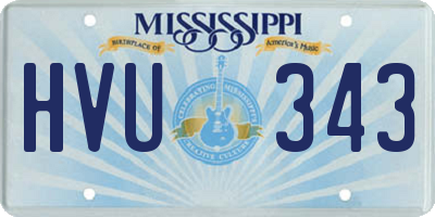 MS license plate HVU343
