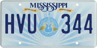 MS license plate HVU344
