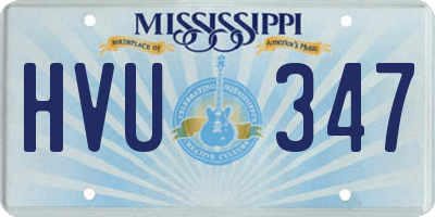 MS license plate HVU347