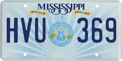 MS license plate HVU369
