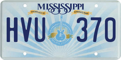 MS license plate HVU370