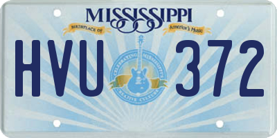 MS license plate HVU372