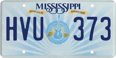 MS license plate HVU373