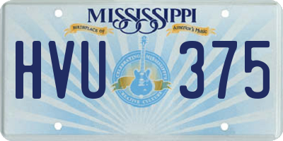 MS license plate HVU375