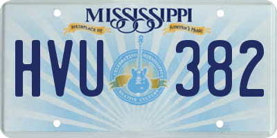 MS license plate HVU382