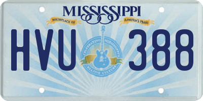 MS license plate HVU388