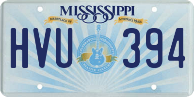 MS license plate HVU394