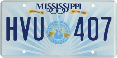 MS license plate HVU407